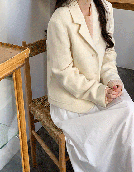Herringbone wool jacket (2color)
